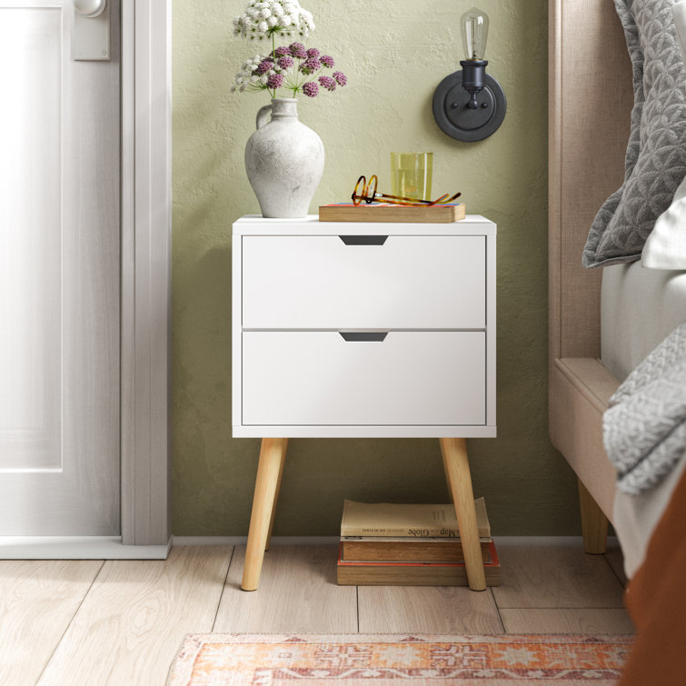 Lalani 2 drawer bedside table discount